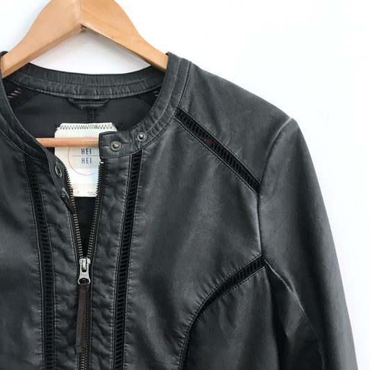 Hei Hei Vegan Leather Bomber - size Small