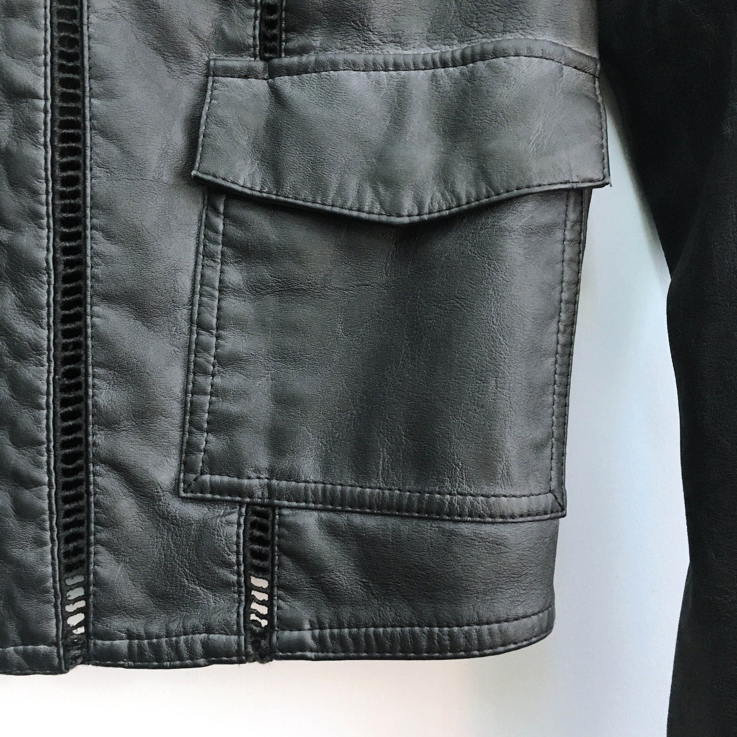 Hei Hei Vegan Leather Bomber - size Small