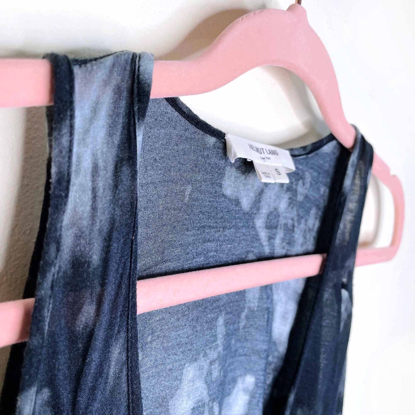 helmut lang rare 'skull print' batwing tank - size small