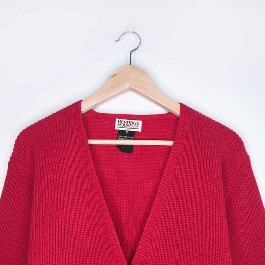 Vintage nautical double breasted crop cardigan - size Small