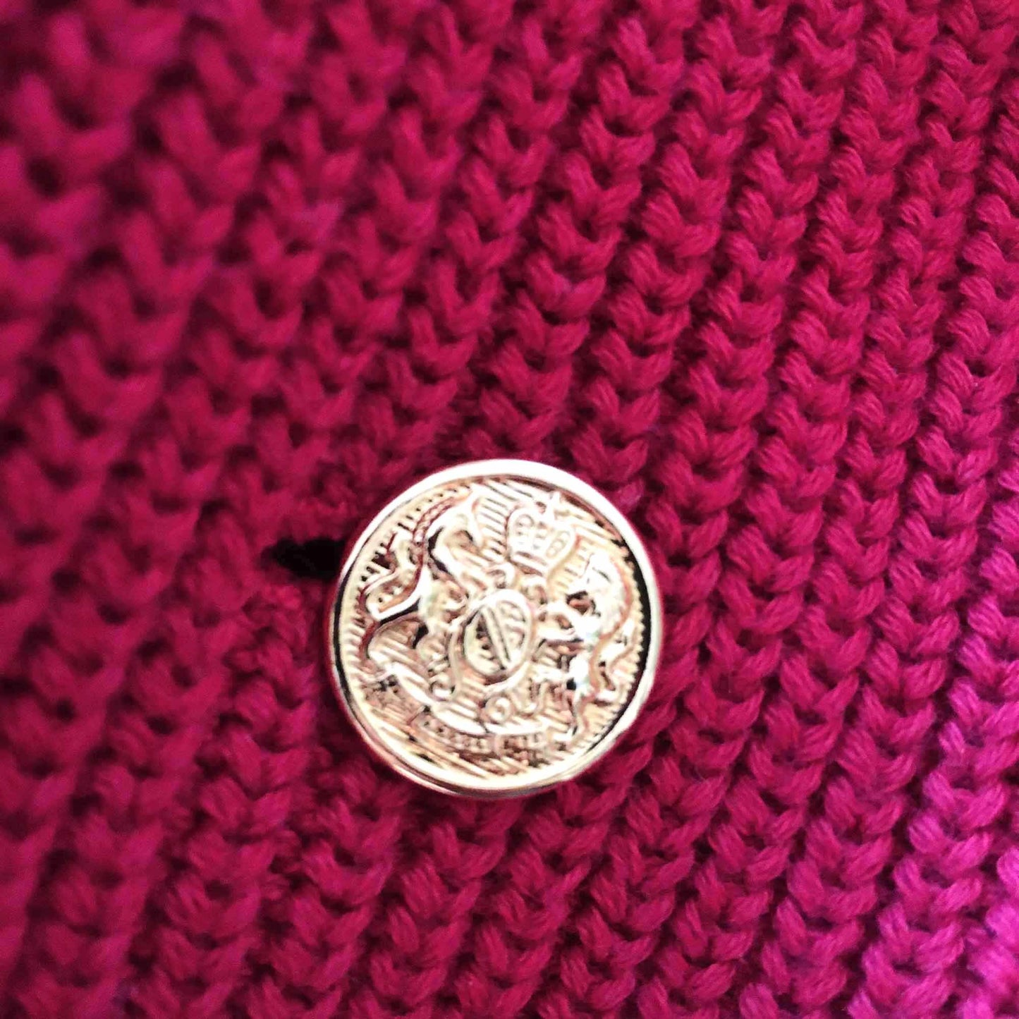 Vintage nautical double breasted crop cardigan - size Small