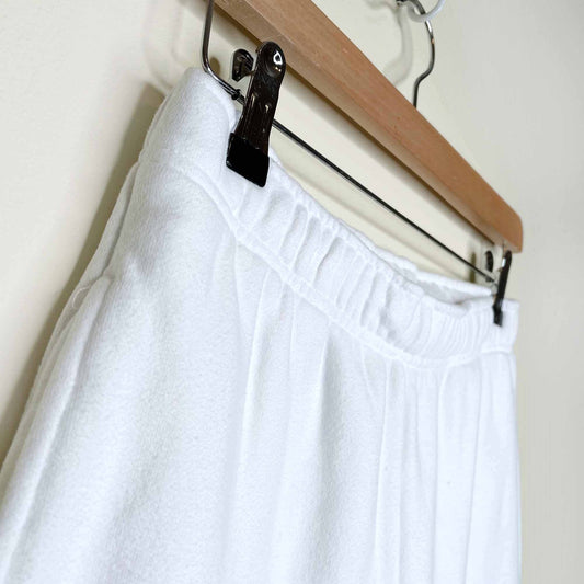 h&m wide cut high rise cozy sweat pants - size small