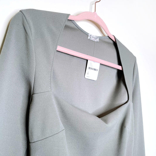 nwt intimately free people truth or square bodysuit in moss - size small