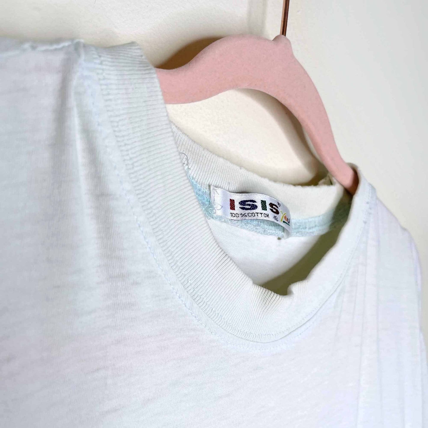 vintage isis nautical t-shirt dress beach cover-up - size large