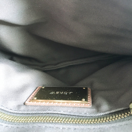 J Crew leather envelope clutch with chain