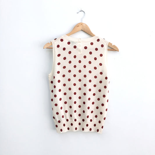 J Crew Jackie sweater in sequin polka dot - size Small