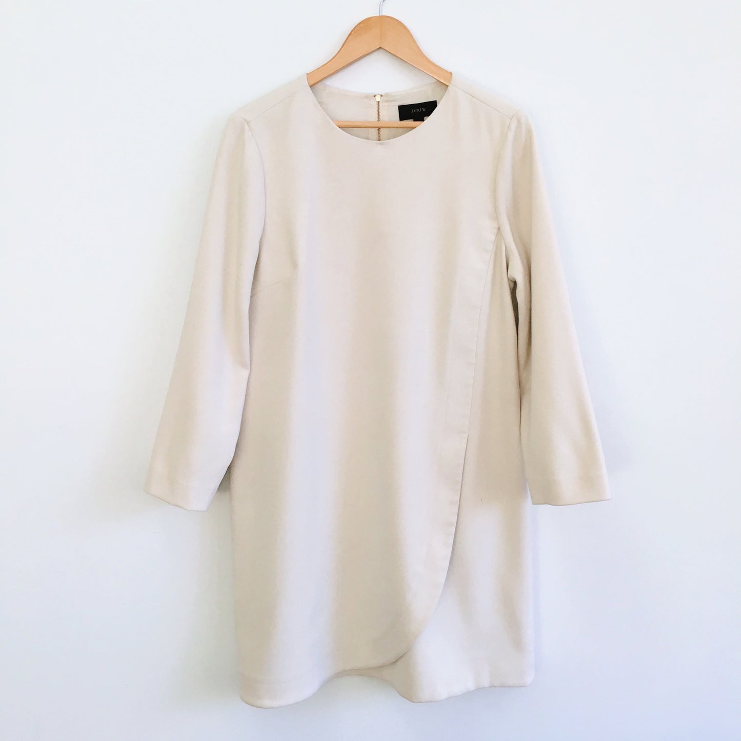 J Crew Cream Shift Dress - size 14