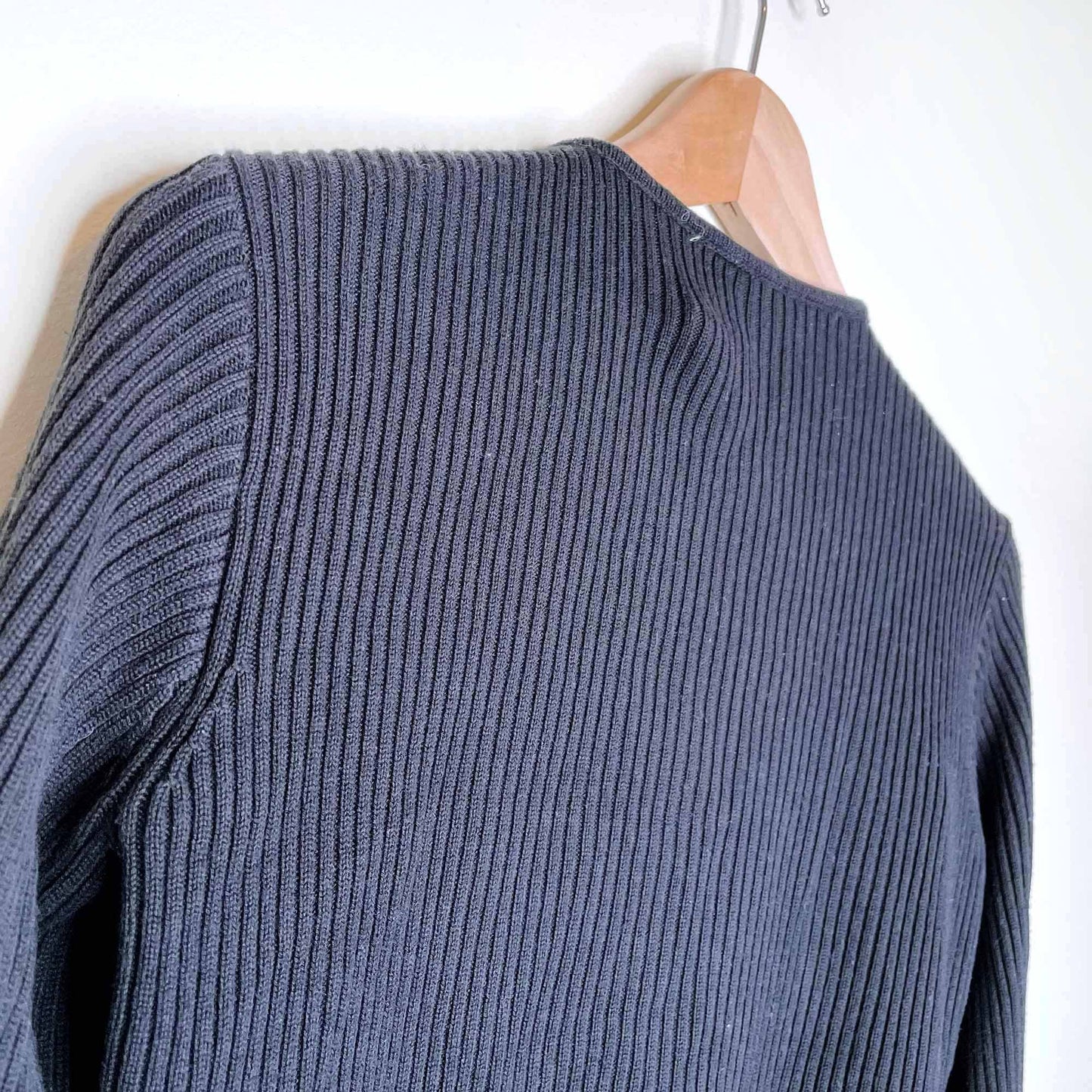 escapade suede front cardigan sweater jacket - size xs