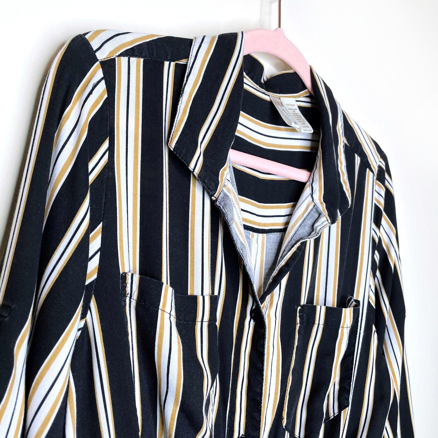 japna striped shirt dress - size medium