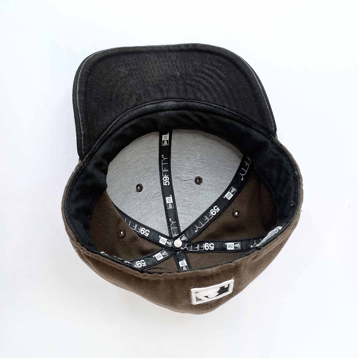 jays new era brown black colourway fullback hat - size 7 1/8