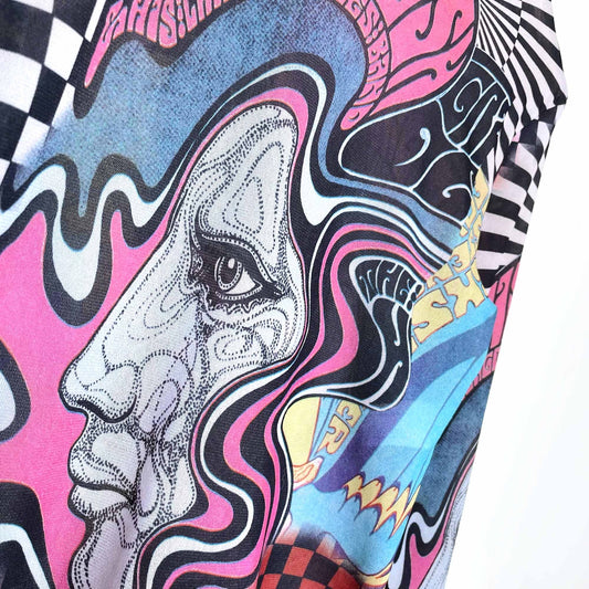 vintage rare jean paul gaultier freiheit 11 'otis bush and his chicago blues band' turtleneck - size 6