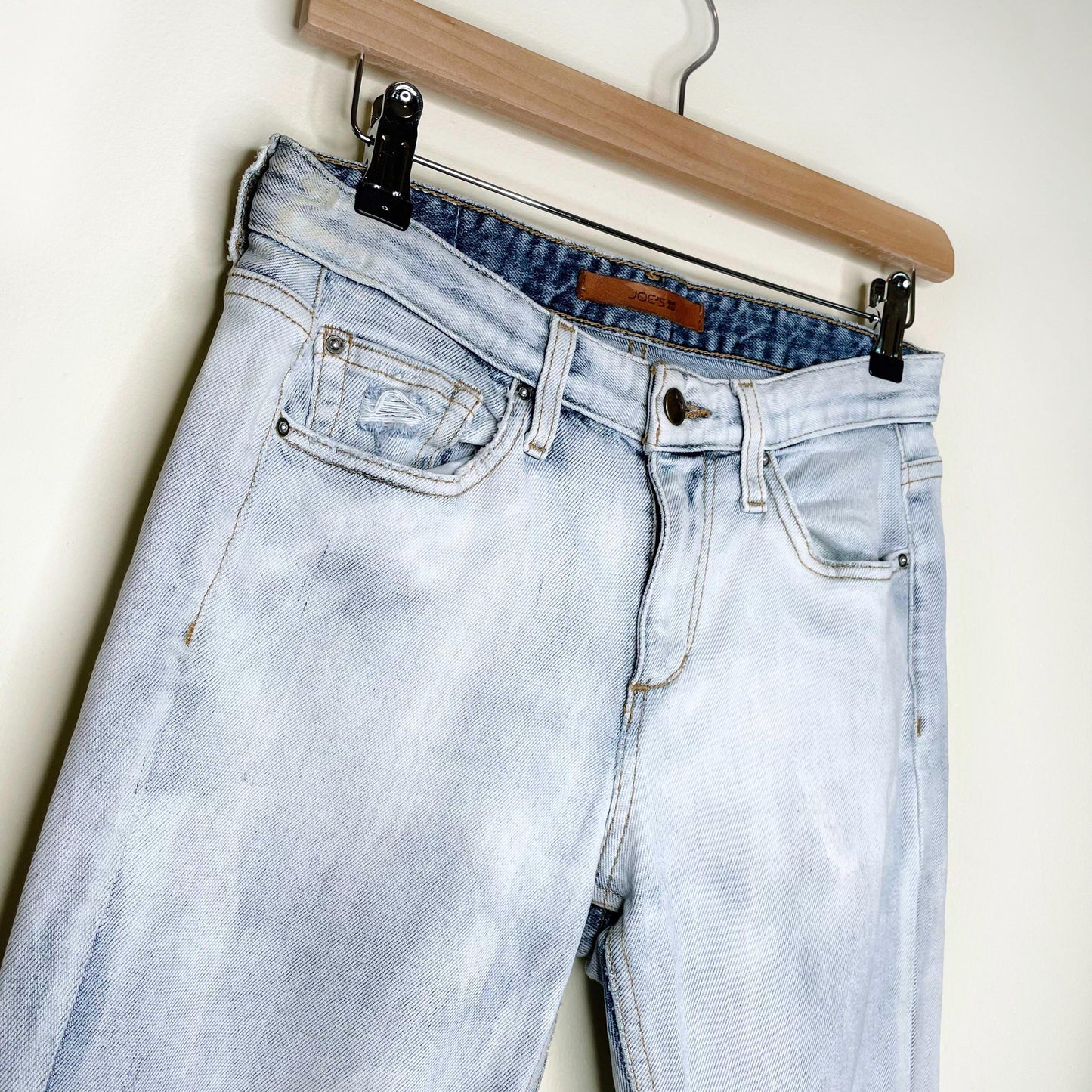 joe's jeans the smith mid rise straight crop - size 25