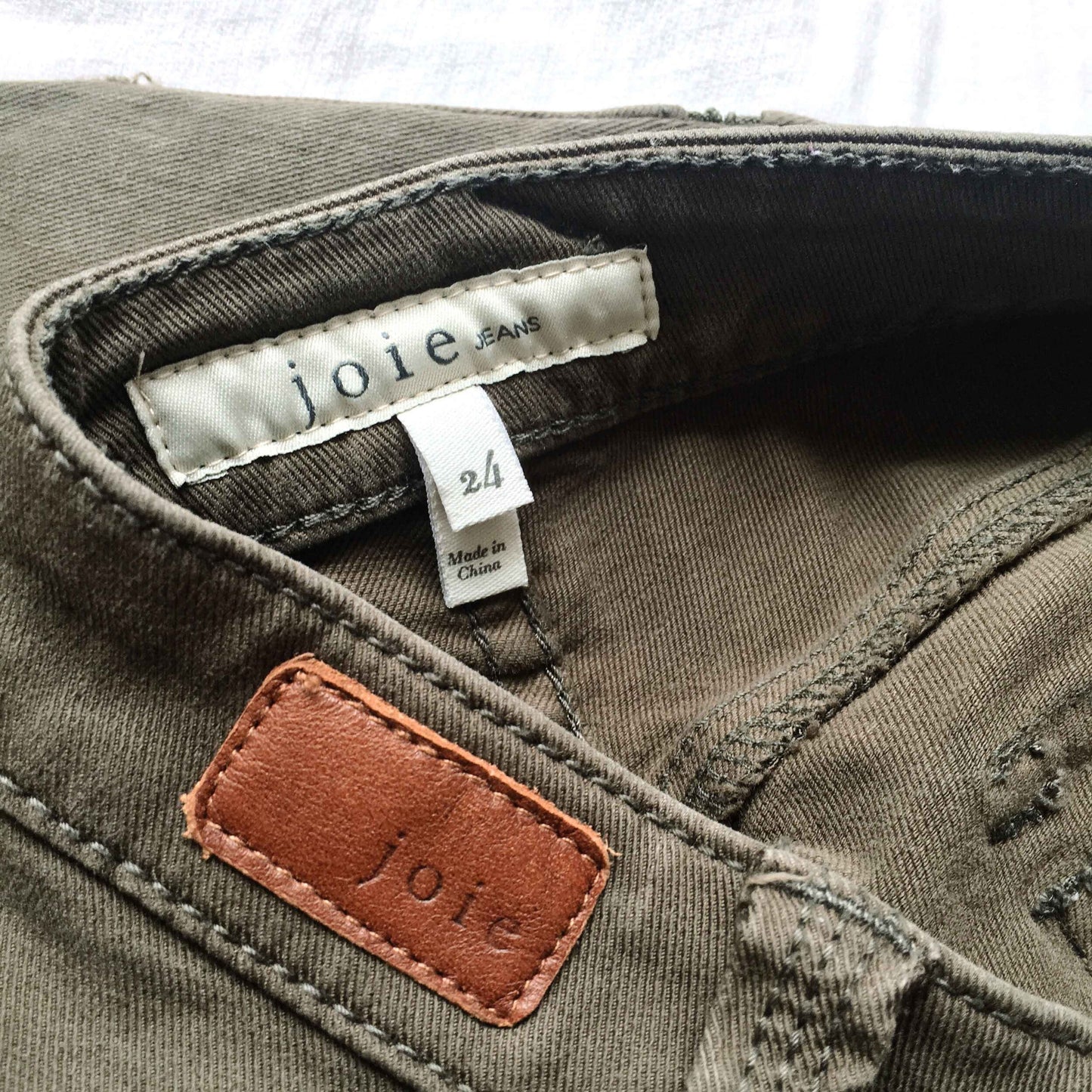 joie jeans park skinny utility pant - size 24