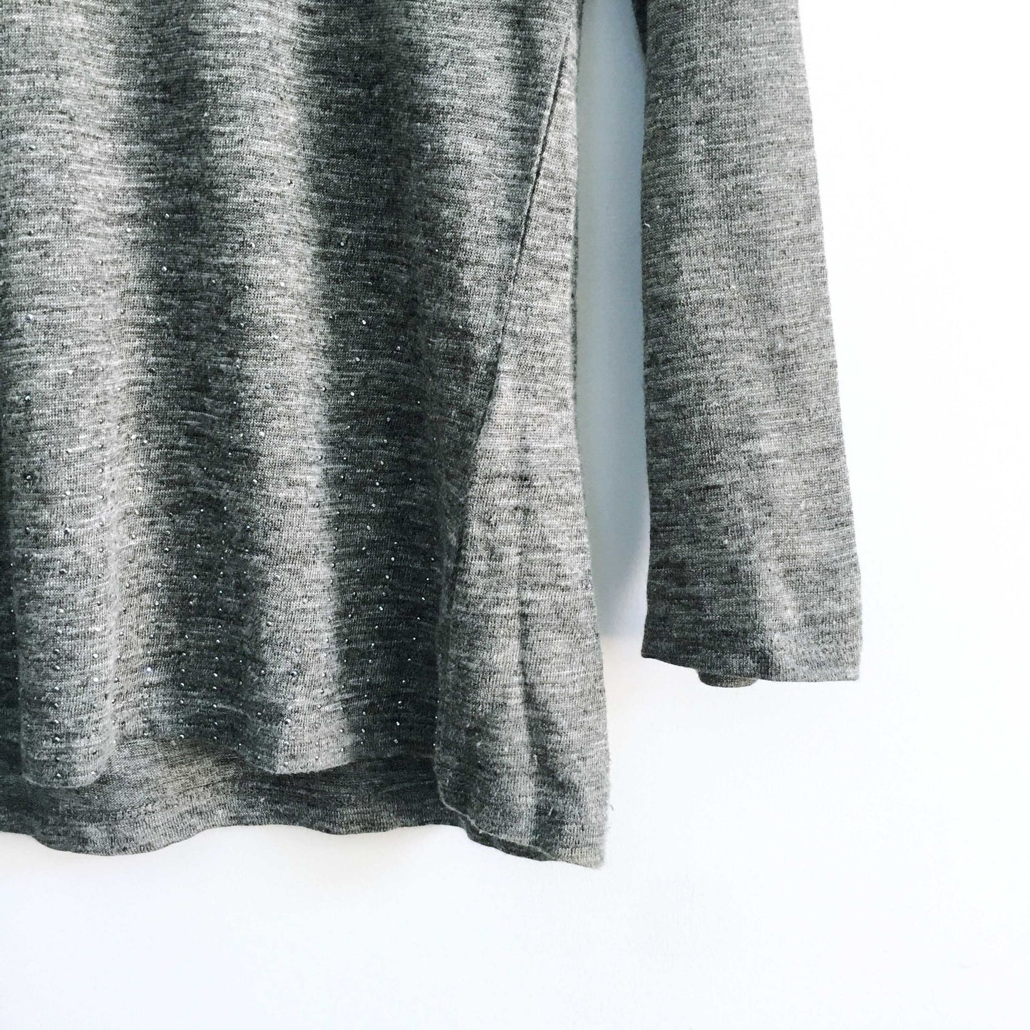 Joie Embellished Linen Tee - size Medium