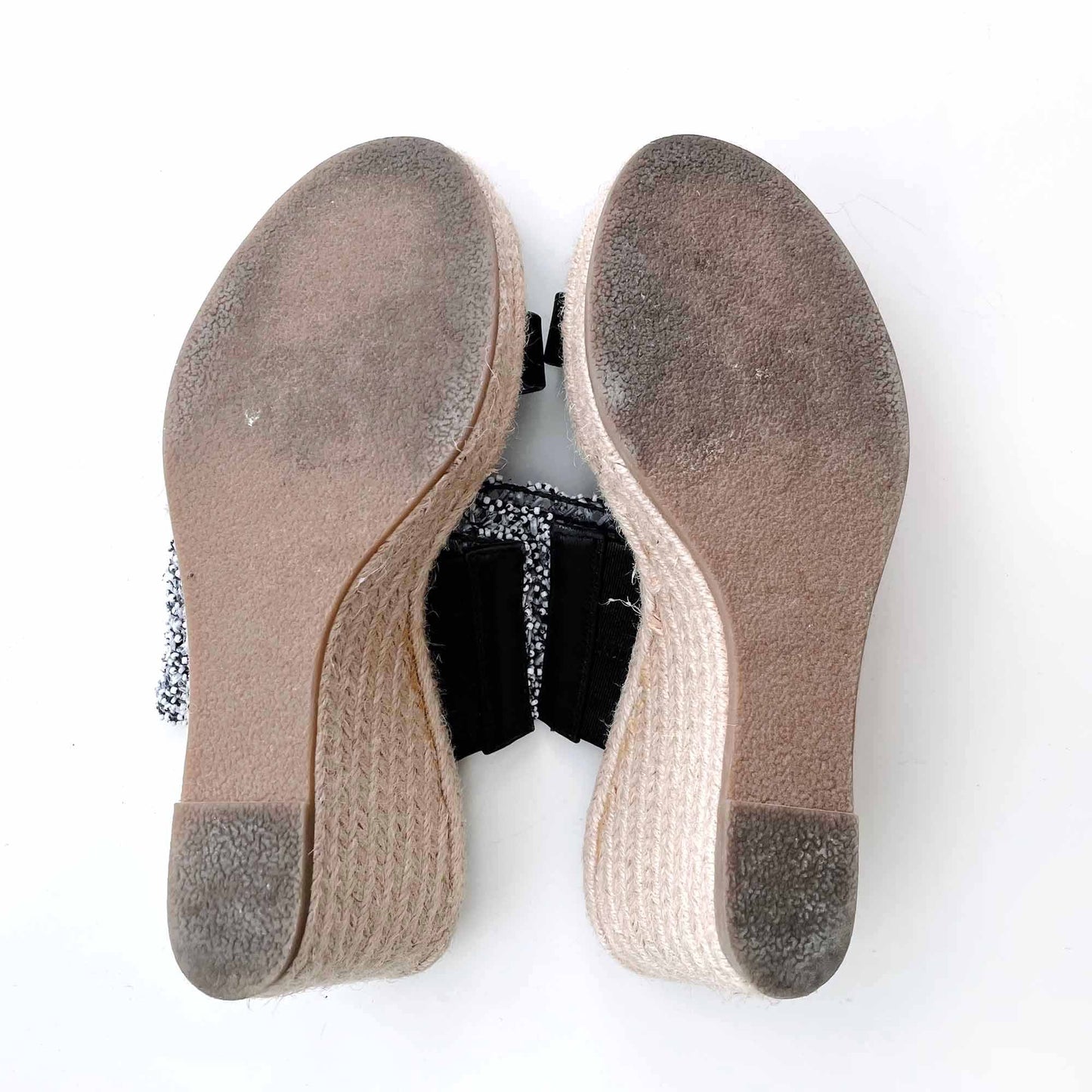 karl lagerfeld celie wedge espradilles sandals - size 8