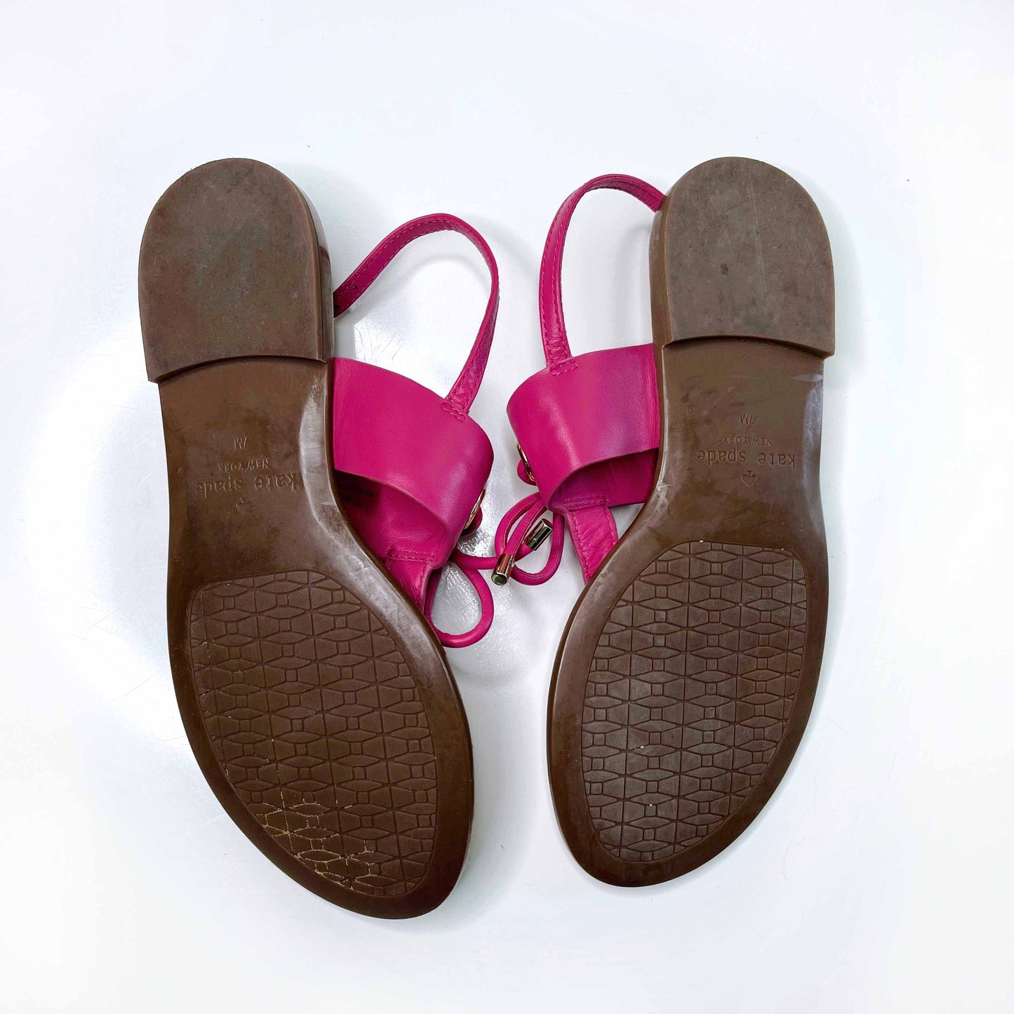 kate spade pink carolina thong sandals - size 7