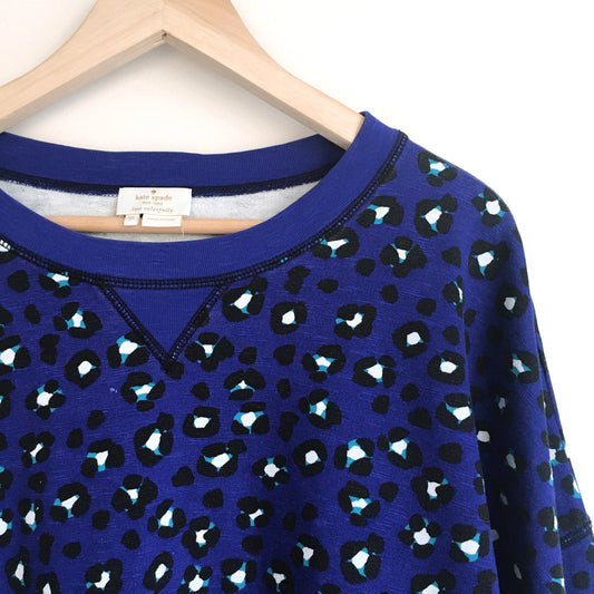 Kate Spade Cyber Leopard Sweatshirt - size XL