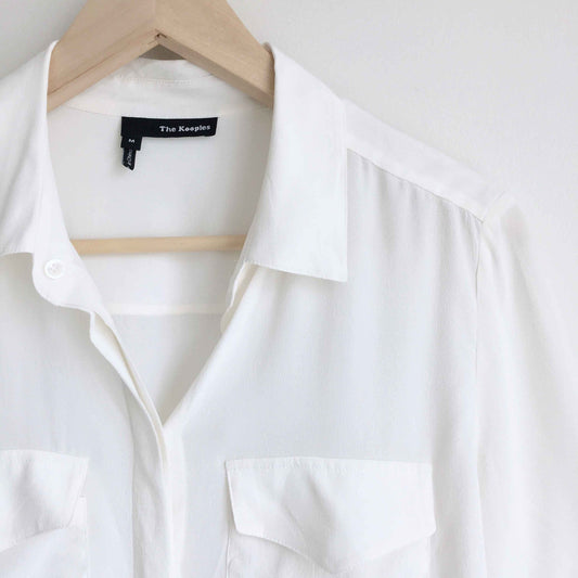 The Kooples silk button down pocket shirt - size Medium