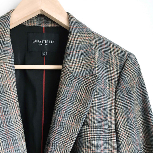 Lafayette 148 York heather glen wool blazer - size 8