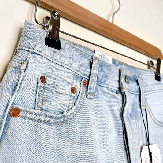 levi's high rise deconstructed denim skirt - size 25