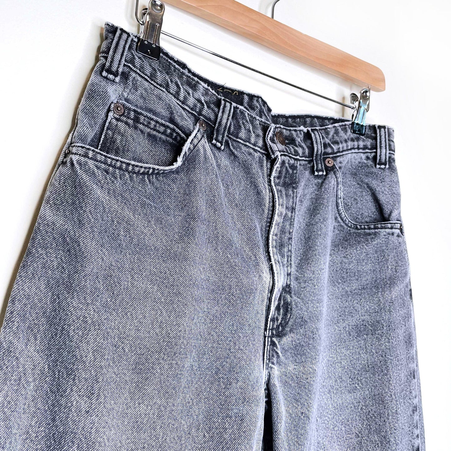 vintage 90's levi's orange tab 634 faded black jeans - size 31M / 28W