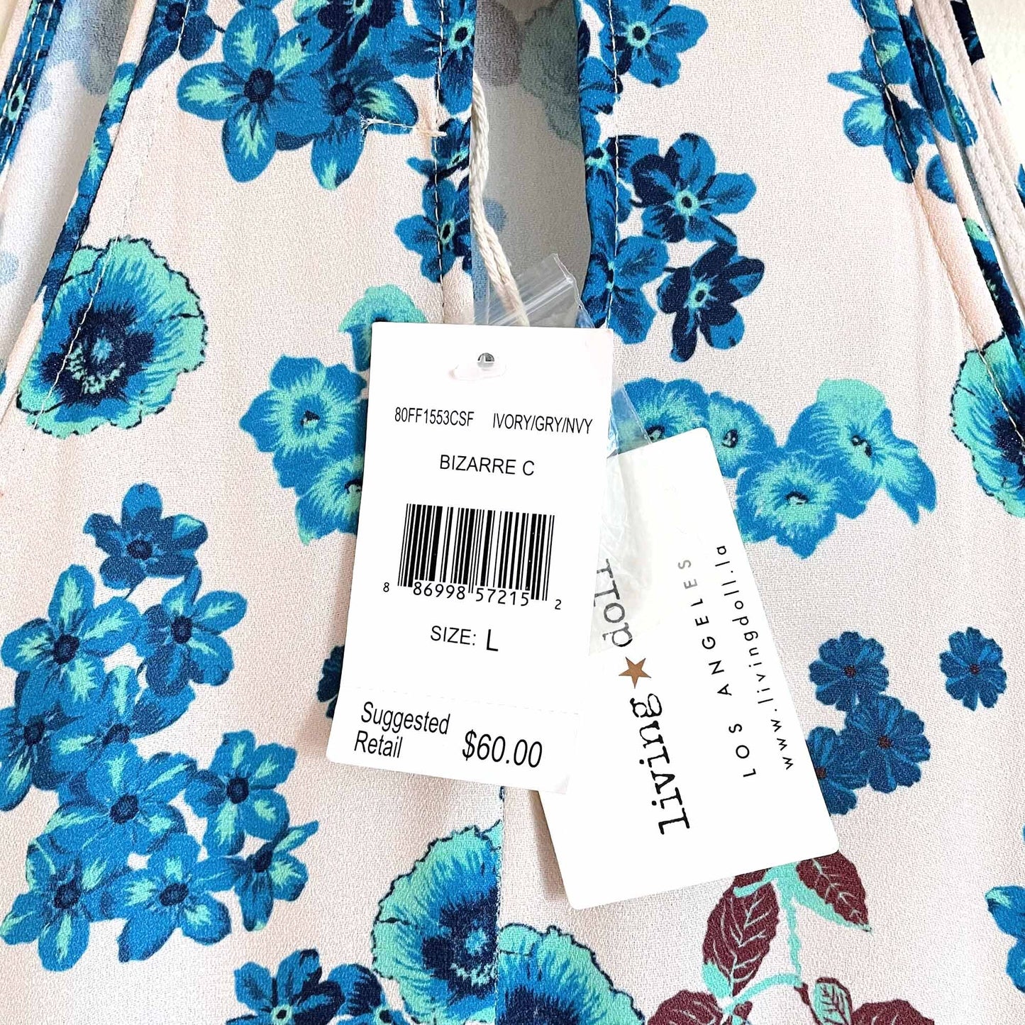 Living Doll halter floral maxi dress - size 1