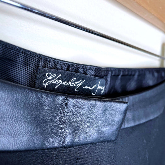 elizabeth and james butter leather trim trouser - size 6