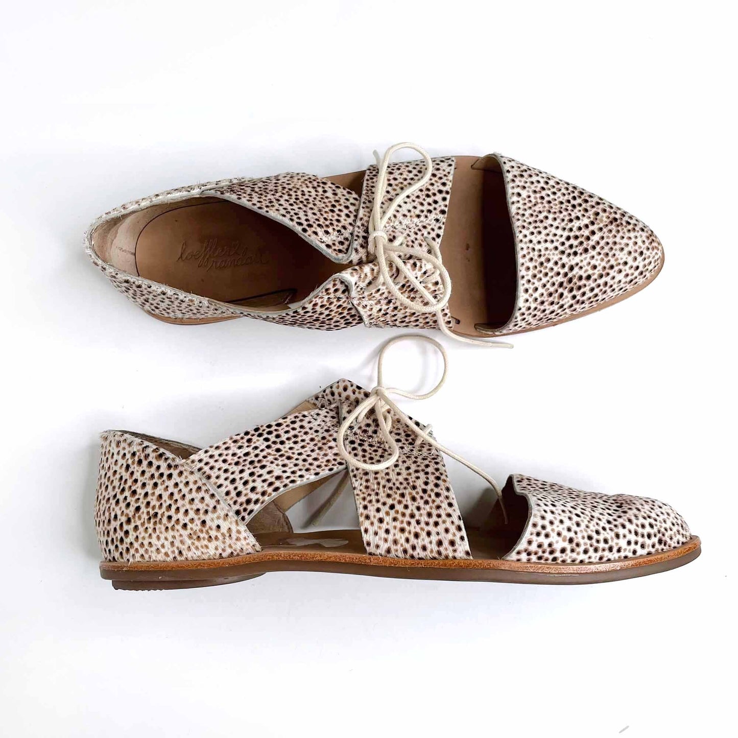 loeffler randall willa spotted cut-out oxfords - size 7.5
