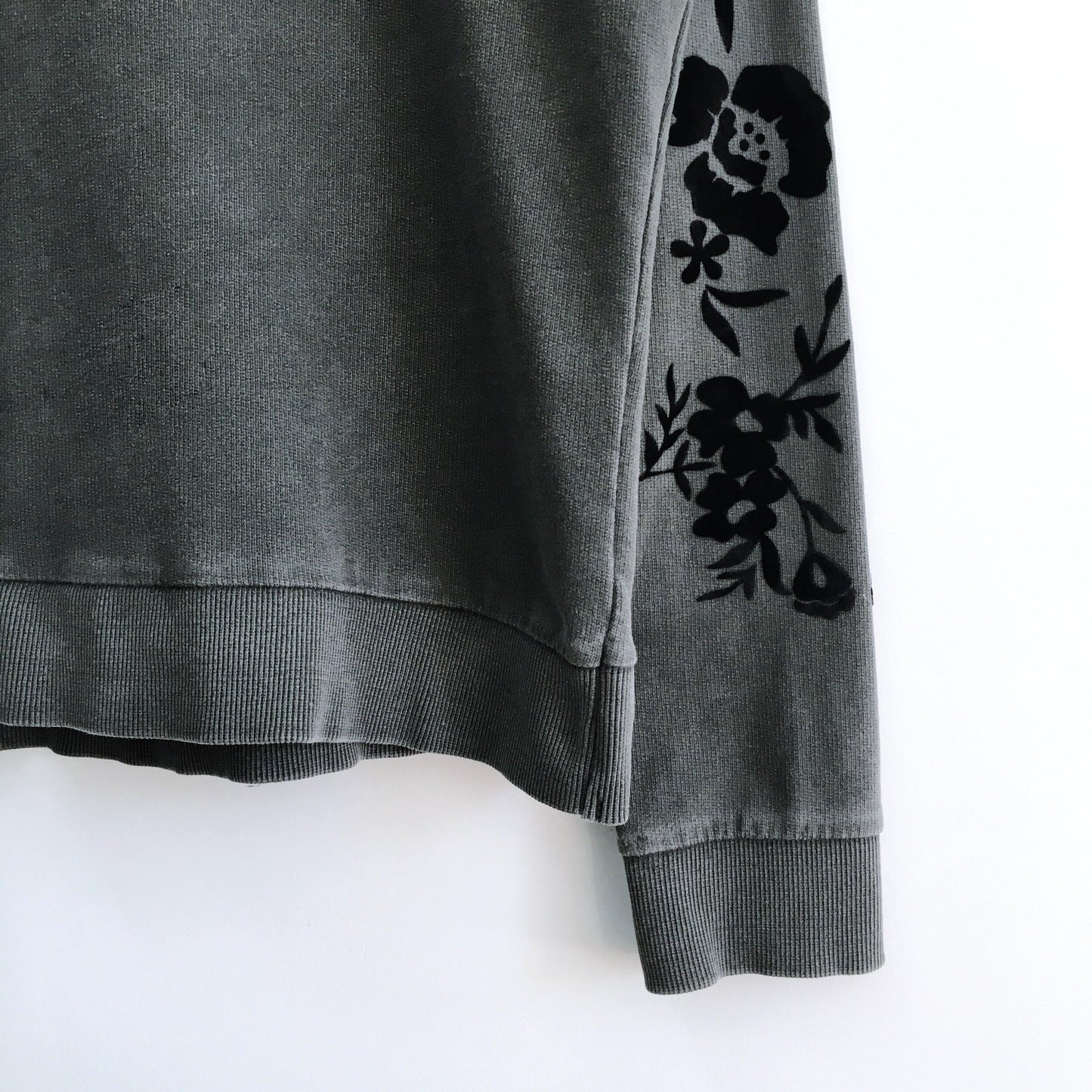 Lucky Brand Flocked Floral Sweater - size Small