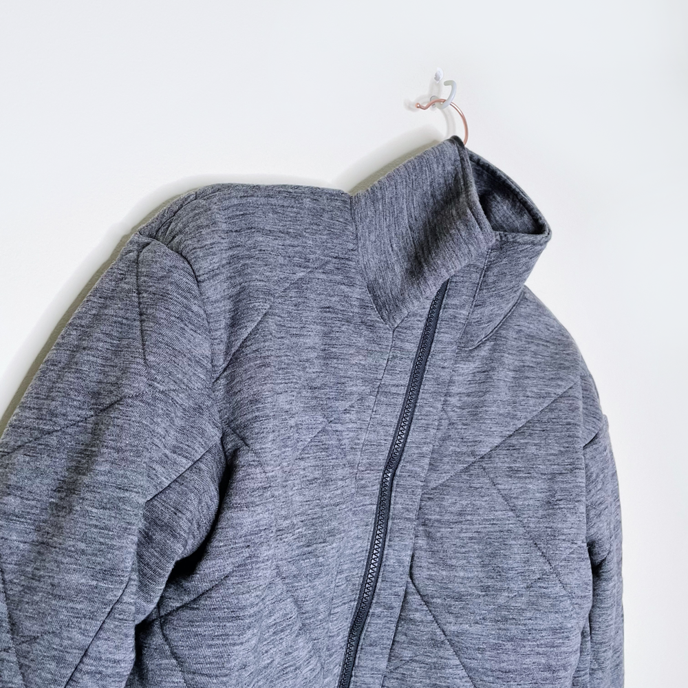 lululemon forever warm reversible quilted bomber jacket - size 4