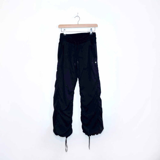 lululemon mid-rise lined dance studio on the move pants - size 4