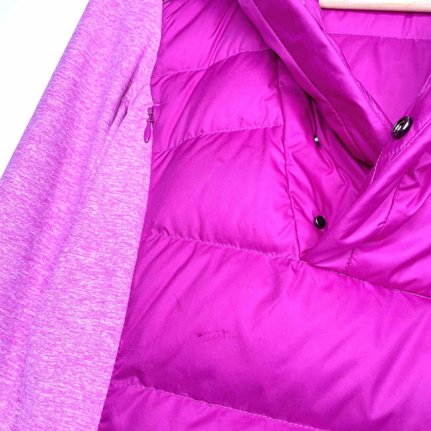 lululemon down running hooded popover jacket - size 4