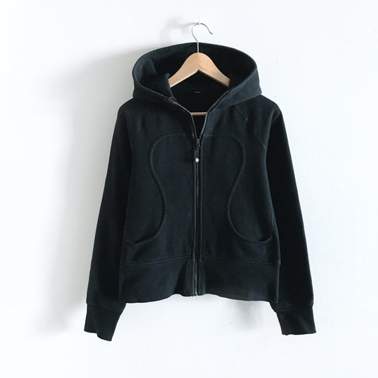 lululemon black scuba hoodie - size 4/6