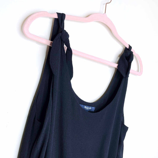 madewell tie-shoulder jumpsuit - size small