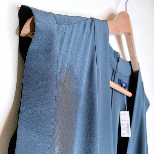 nwt madewell yates silk sleeveless faux wrap jumpsuit - size 12