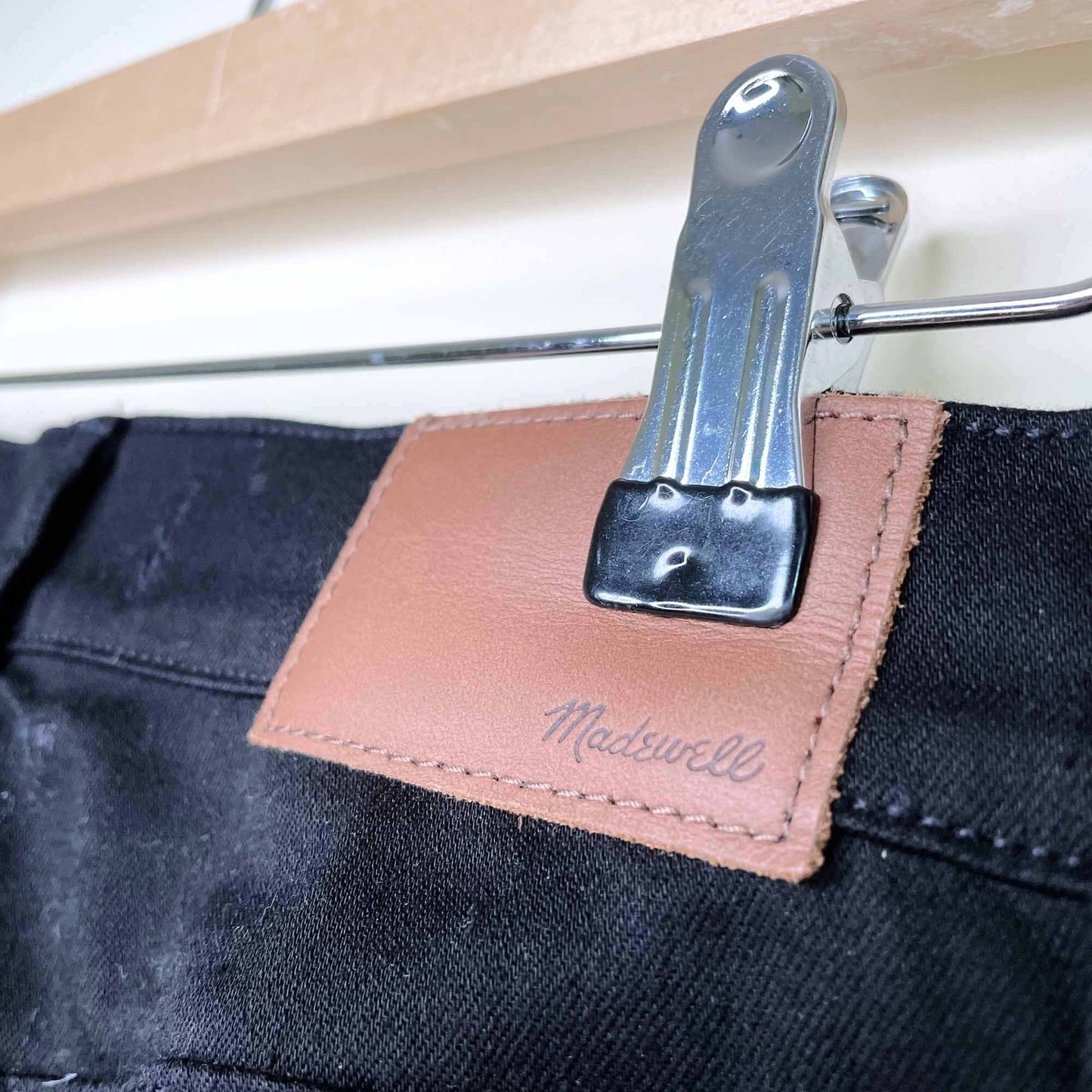 madewell 10" high riser skinny skinny black jeans - size 27