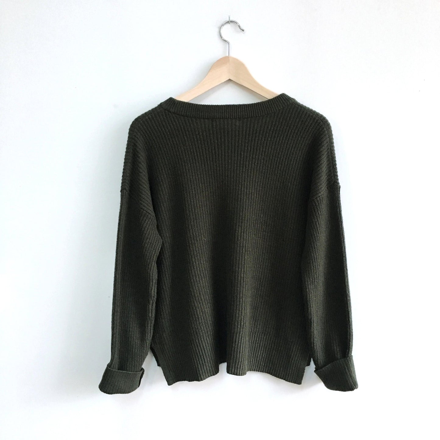 Madewell Patch Pocket Pullover Sweater - size Small