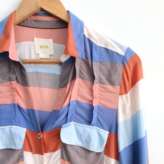 Maeve multi-striped Blouse - size 8