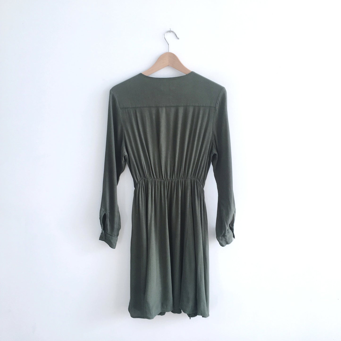 Maeve Lene Utility Wrap Dress - size Small