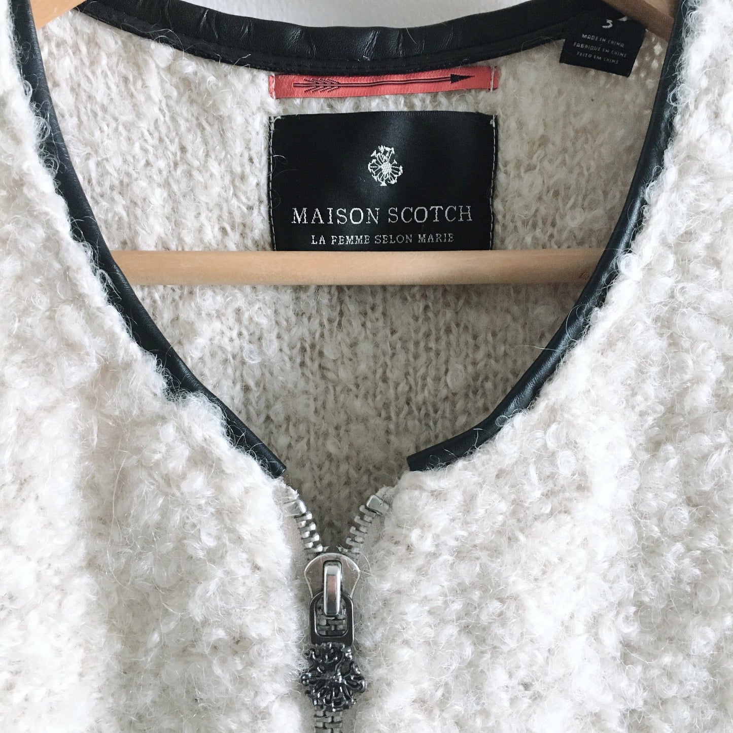 Maison Scotch Faux Shearling Vest - size 3