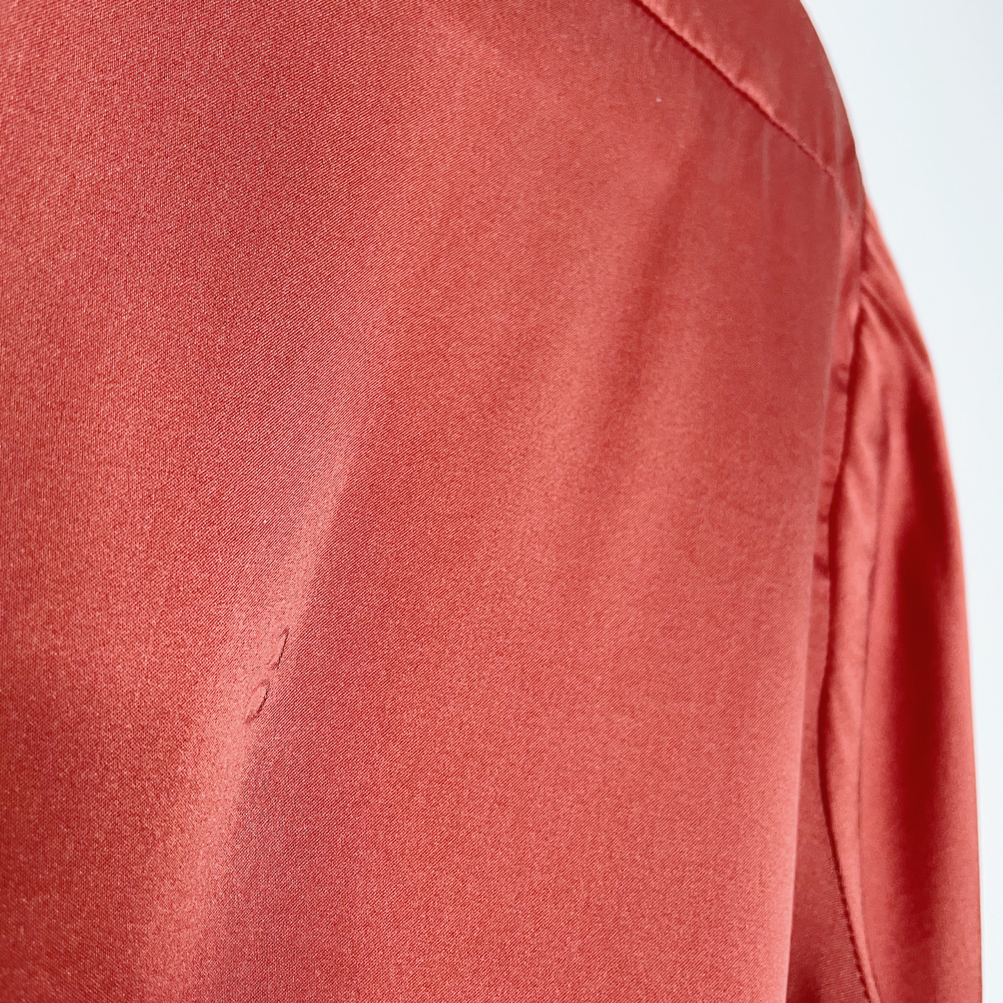 maje ceci terracotta silk blouse - size 3