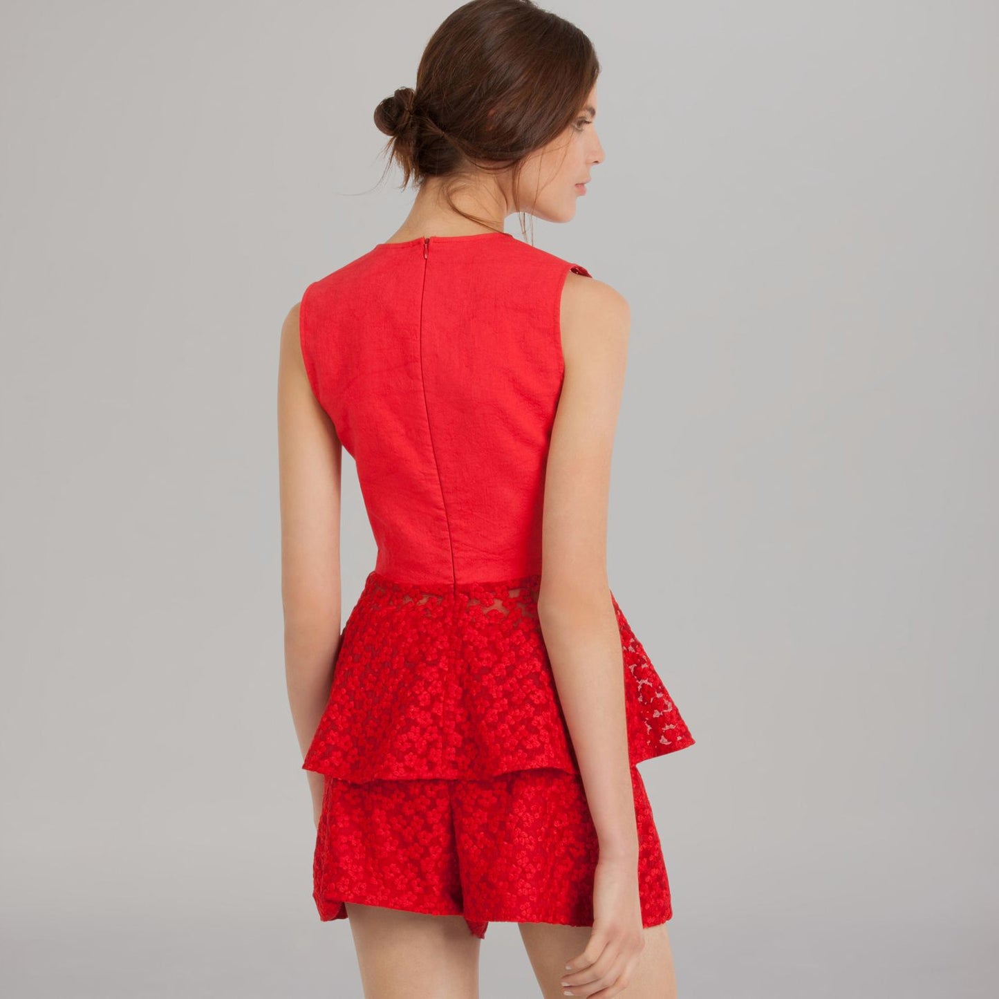 Maje lace peplum top - size 2