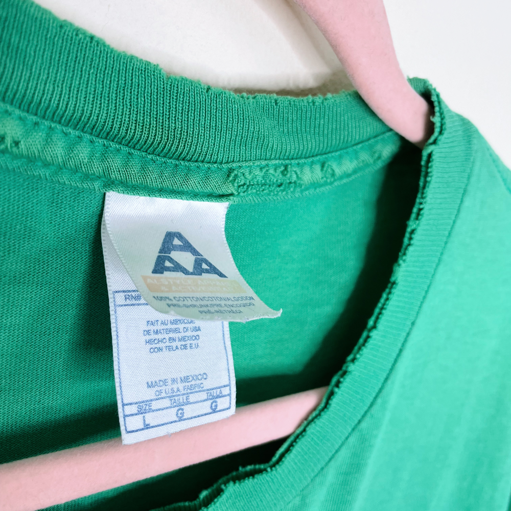 vintage super mario bros mushroom 1 up tee - size large