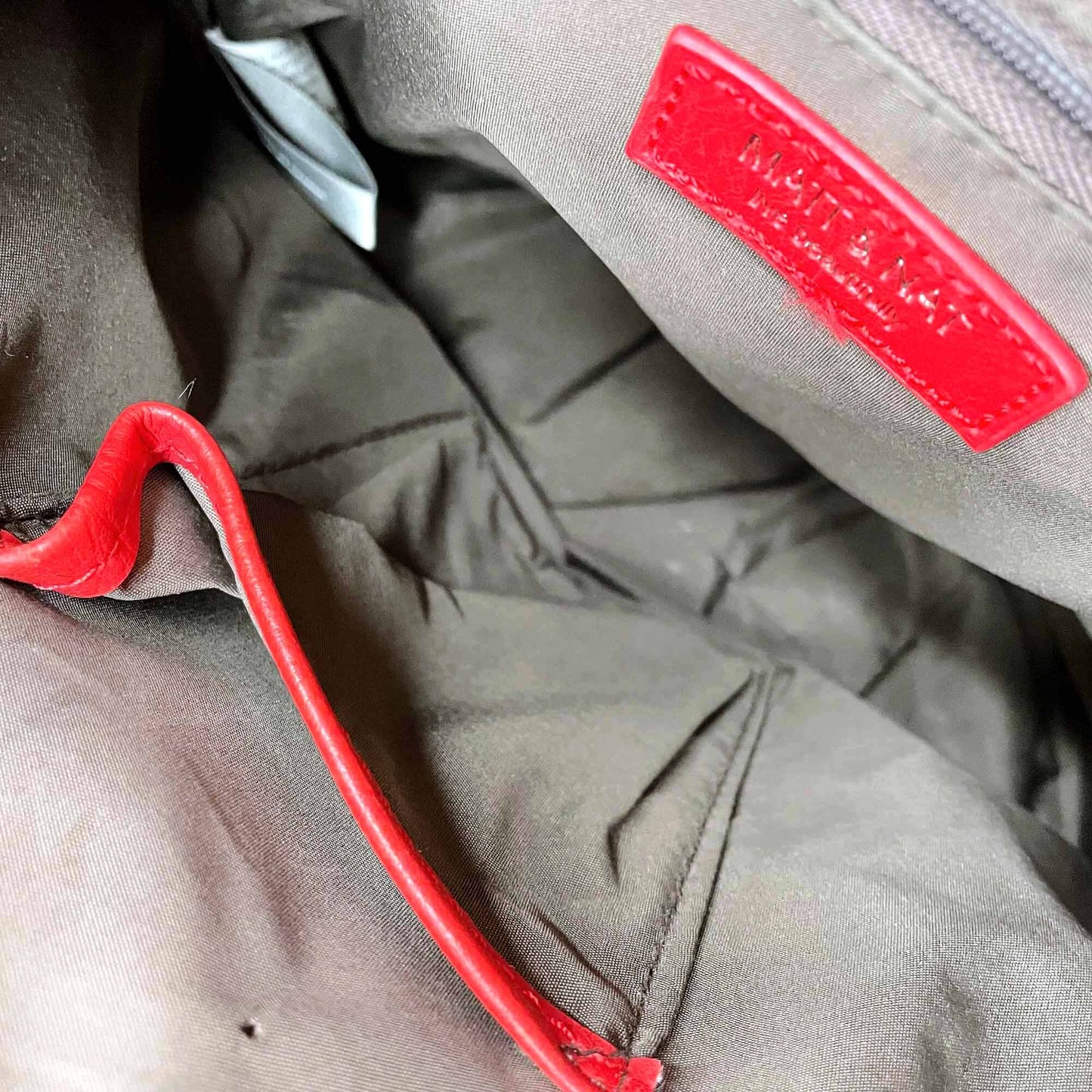 matt n nat vegan leather chanda red backpack