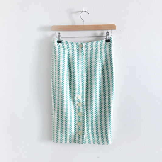 matthew williamson houndstooth midi skirt - size 8