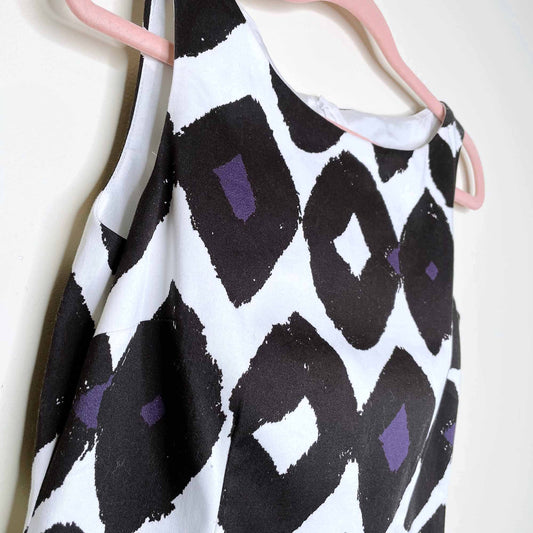 max mara printed summer sheath dress - size 2