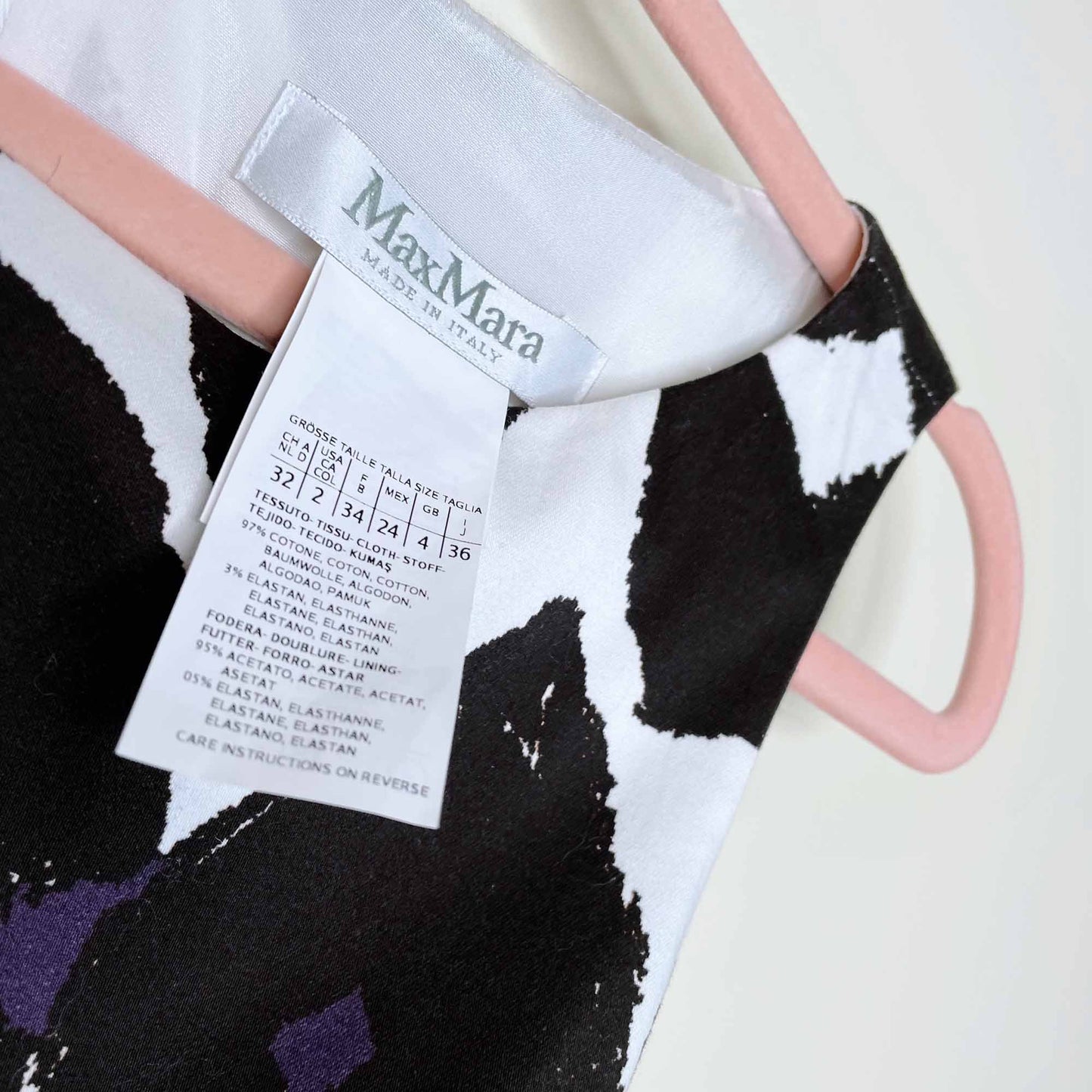 max mara printed summer sheath dress - size 2