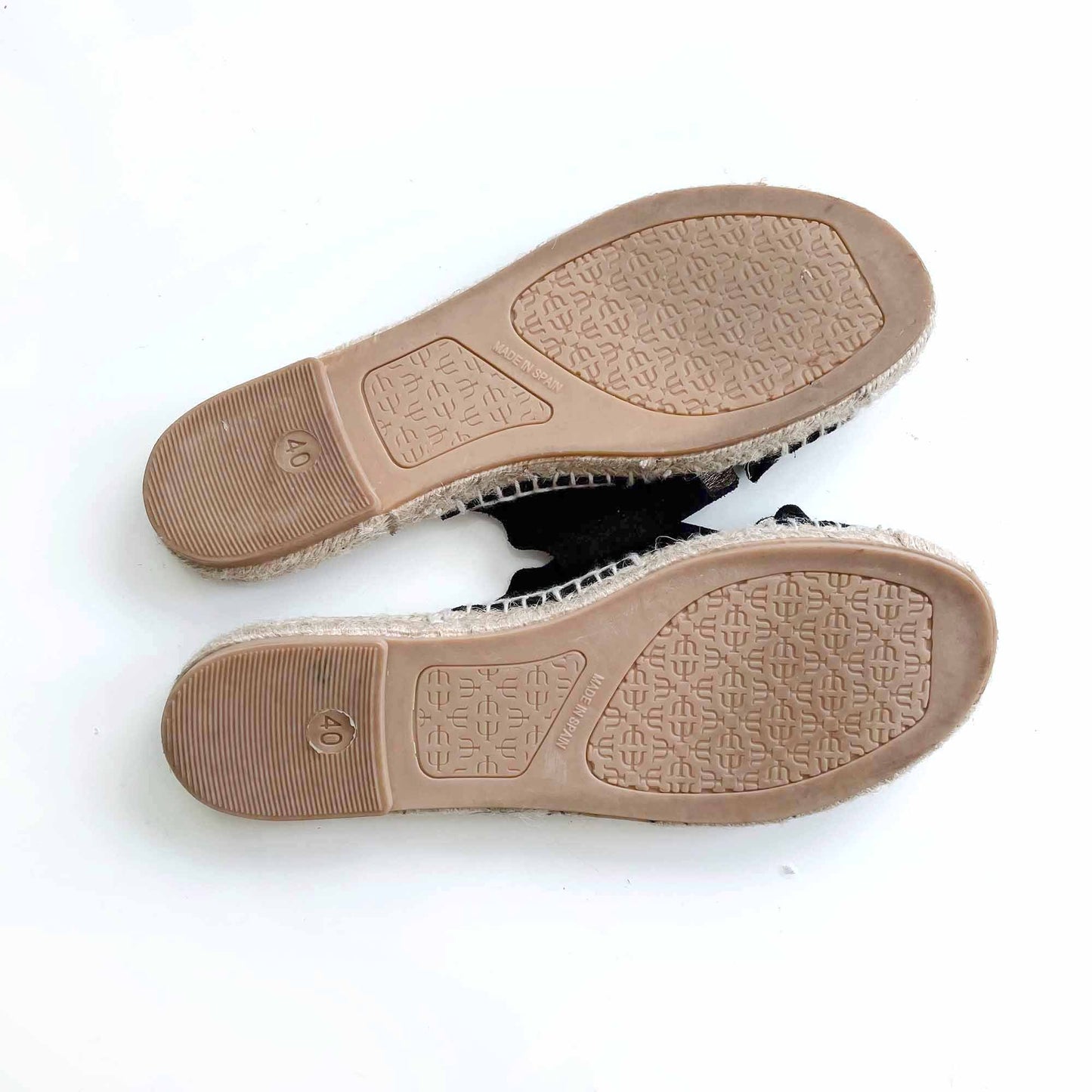 maypol suede criss-cross espadrilles sandals - size 40