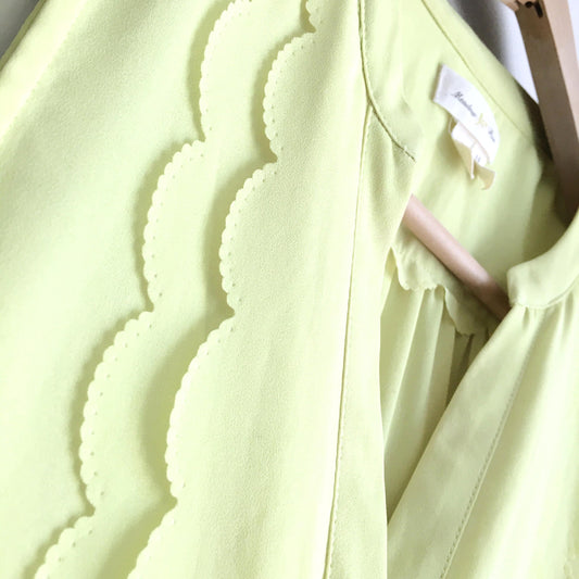Meadow Rue sleeveless scallop blouse - size 6