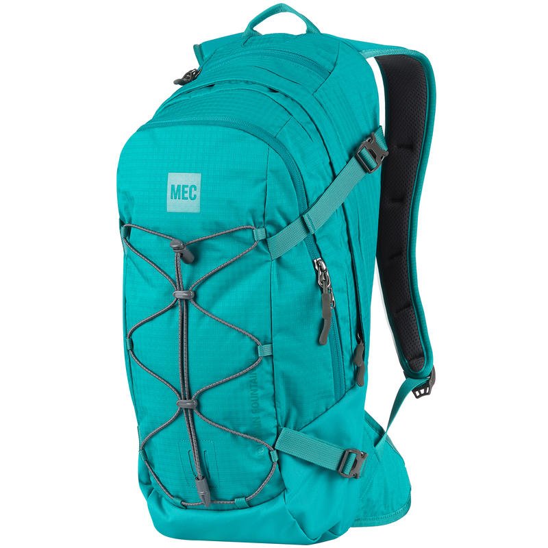 mec black mountain fountain 9L hiking backpack